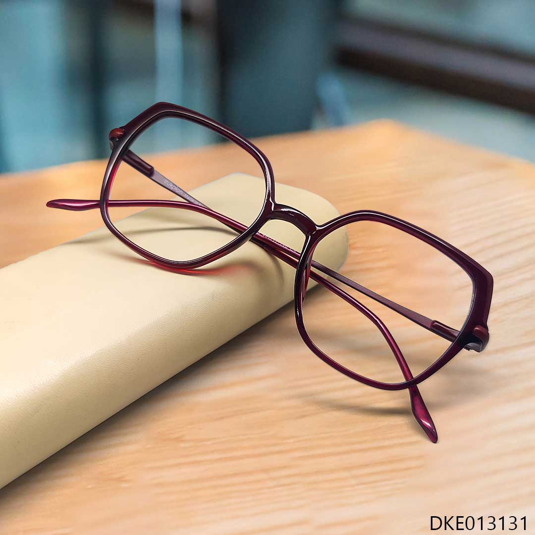 Premium Quality Red Transparent Ladies Eyeglass