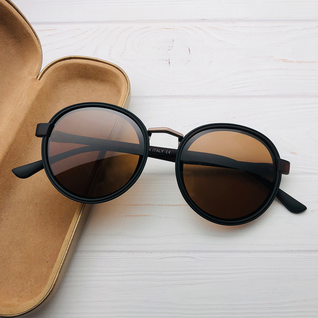 Restock Round Shape Brown Color Sunglass