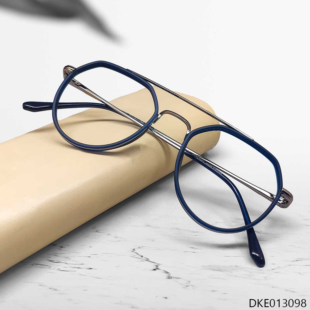 Double Bridge Round Shape Eyeglass