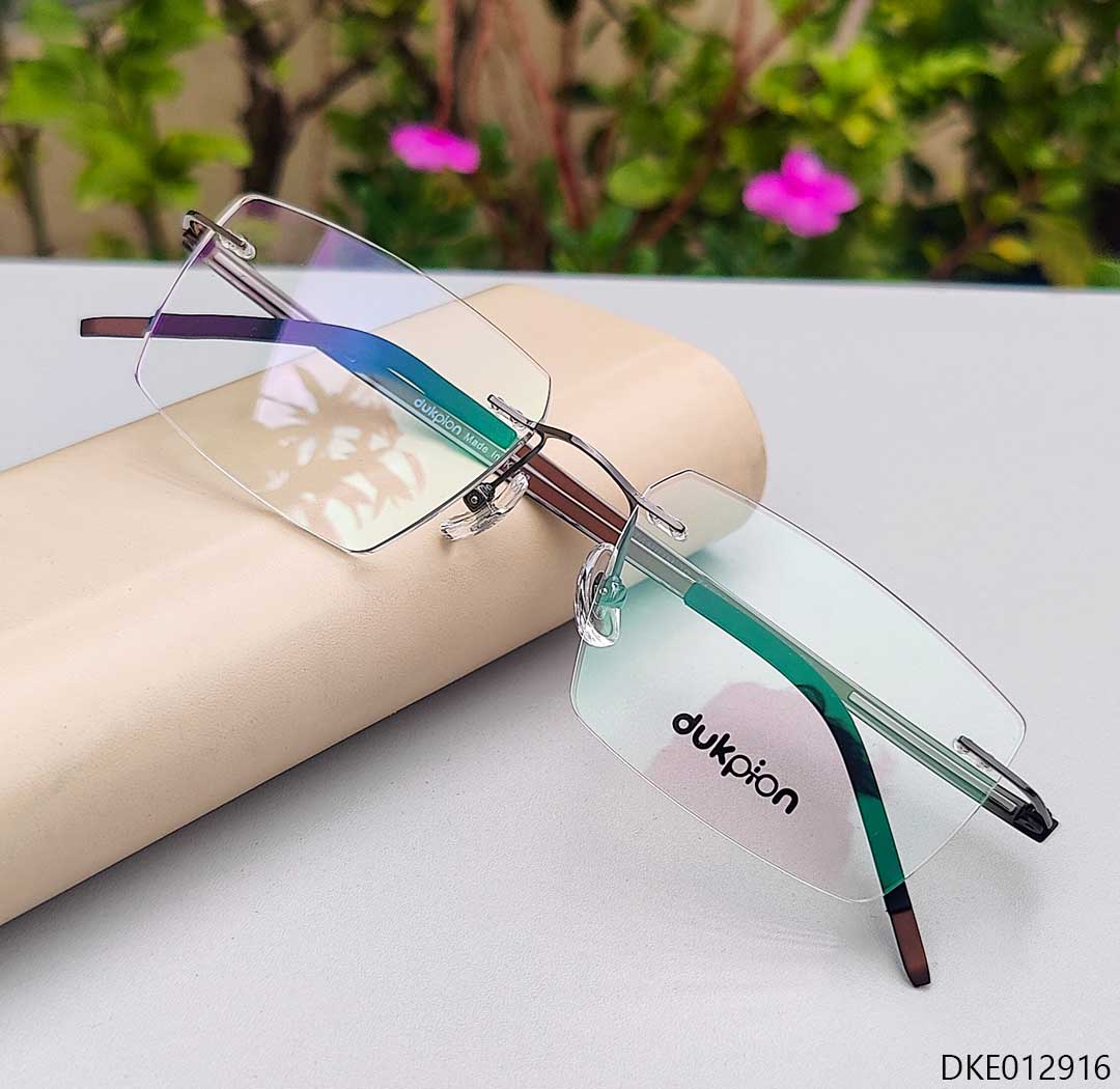 Premium Quality Brown Rimless Eyeglass