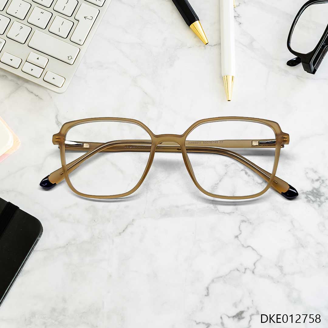 Olive Transparent Color Ladies Eyeglass