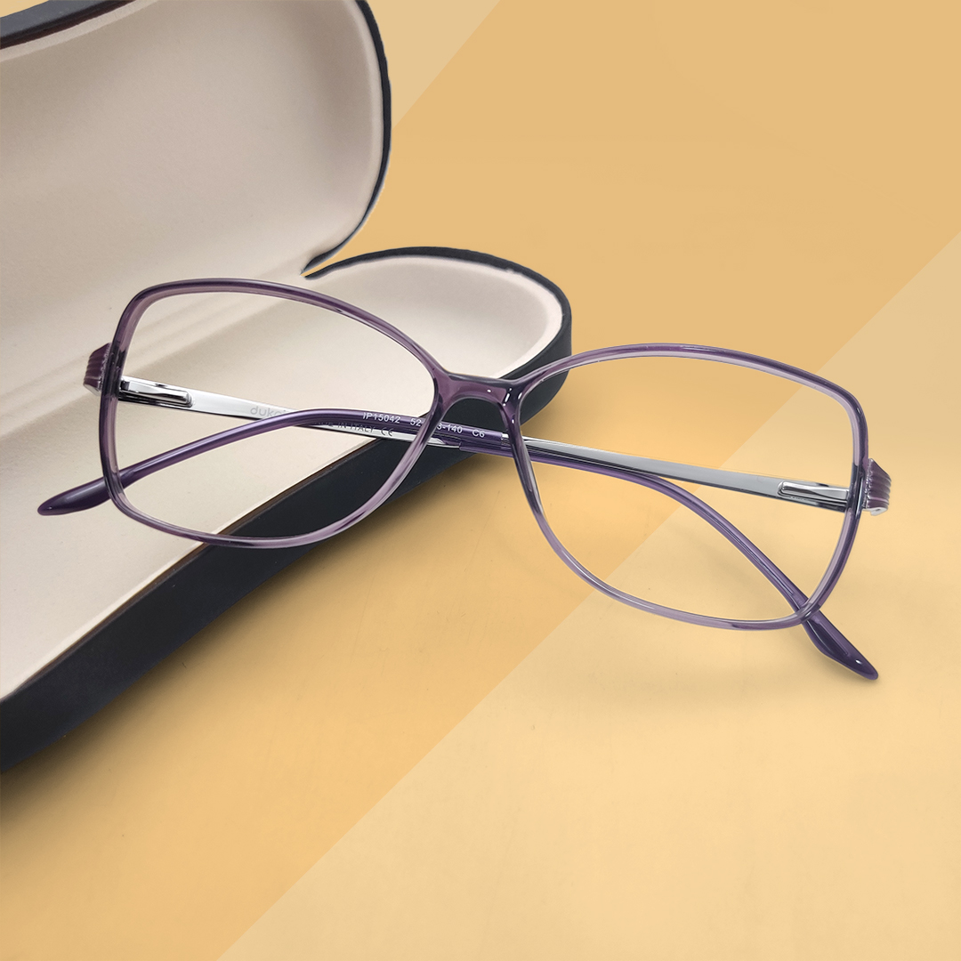 New Arrived Stylish Purple Transparent Eyeglasses