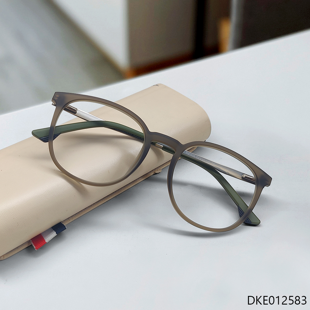New Semi-Round Matte Finished Eyeglasses