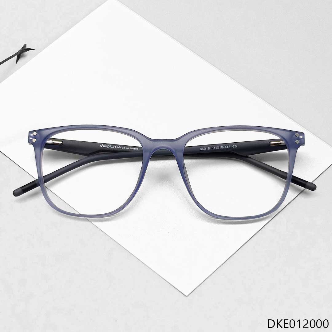 Purple Transparent Matte Color Eyeglasses