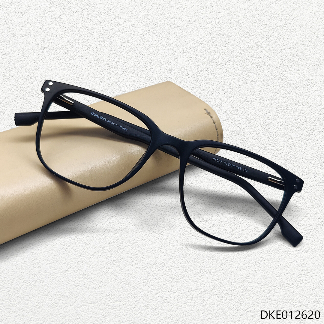 Classy Square Shape Black Matte Eyeglasses