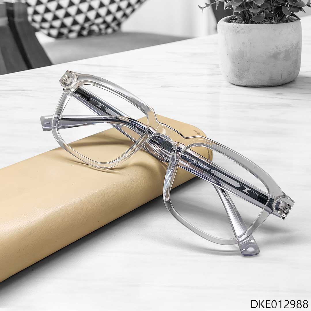 Transparent Color Fiber & Metal Eyewear
